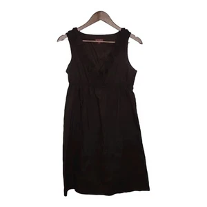 Merona Women's Size XS Brown Sleeveless Cotton V-Neck Lined Shift Dress  - Picture 1 of 9