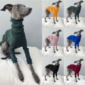 Pet Dog Raincoat Two-legged Greyhound Waterproof High Neck Hooded Jumpsuit