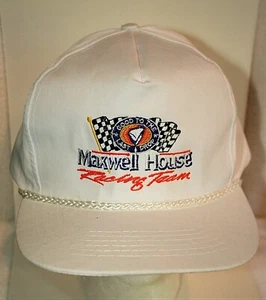 Vintage Maxwell House Good To Last Drop Kaffee NASCAR Captains Mütze Kappe Neu aus altem Lagerbestand 1990er Jahre - Bild 1 von 5