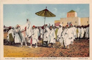 Maroc - Le Sultan Sidi-Mohammed (Mohammed V) sort de son palais - Ed. Flandrin 6 - Picture 1 of 2
