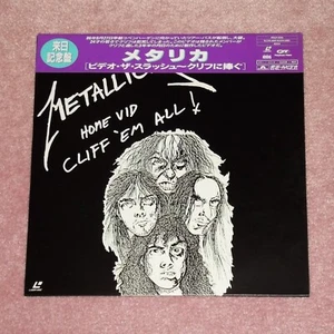 METALLICA Home Vid: Cliff 'Em All - RARE 1993 JAPAN LASERDISC + OBI (POLP-1505) - Imagen 1 de 2