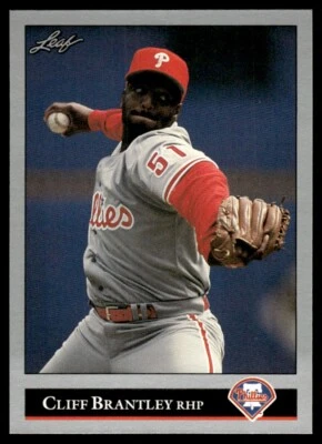 1992 Leaf #434 Cliff Brantley Rookie Philadelphia Phillies - Image 1 of 2