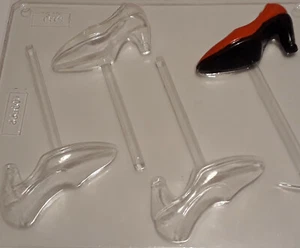 4 CAVIDADES TACÓN ALTO CHOCOLATE, MOLDE PIRULETA, JABÓN, ARCILLA, MOLDE/MOLDES - Imagen 1 de 3