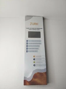 Juan 100 % Echthaar schwarz glatt #1 20 Zoll 50 g Klebeband - Bild 1 von 4