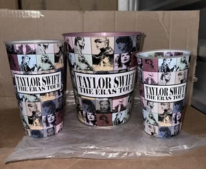 Secchio popcorn AMC film Taylor Swift The Eras Tour + pacchetto tazza grande e piccola! - Foto 1 di 6