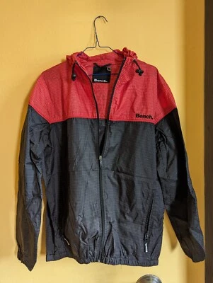 Bench - Windbreaker Jacke - Gr. M - Rot Schwarz Kariert - Bild 1 von 4
