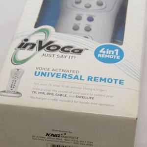 inVoca Voice Activated Universal Remote (4 in 1) - NIB - Imagen 1 de 8