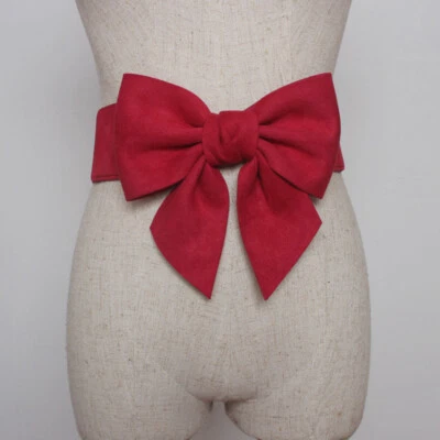 Mujer Retro Cinturón Cintura Elástico Cintura Ancha Lazo Grande Cincha Corsé Foto 1 de 4