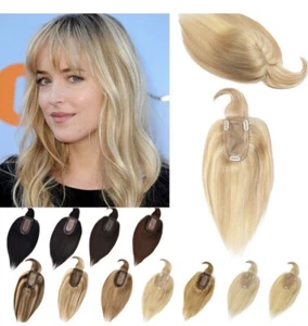 RICH BRIA Hair Toppers for Women, Thinning Hair, Human Hair, Golden Blonde, 10” - Picture 1 of 17