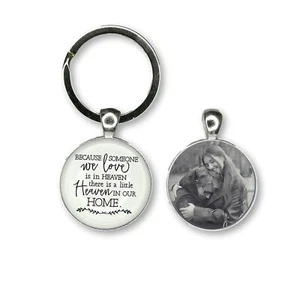 Memorial Gifts Custom Keyring Remembrance Heaven Mum Dad Grandad Nanny Pendant - Picture 1 of 7