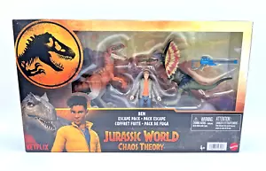 Jurassic World Chaos Theory Ben Escape Pack Atrociraptor 2024 Camp Cretaceous - Picture 1 of 8