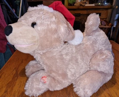 Singing And Farting Christmas Plush Labrador Dog, Novelty Christmas Item - Image 1 of 3