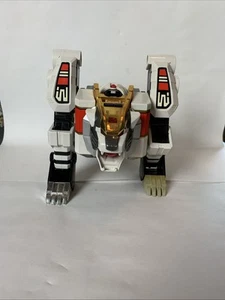 1994 Bandai Mighty Morphin Power Rangers White Tigerzord Megazord Not Working - Picture 1 of 8
