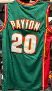 Gary Payton Autographed Mitchell & Ness 1995-96 Seattle Supersonics Jersey PSA - Picture 1 of 7
