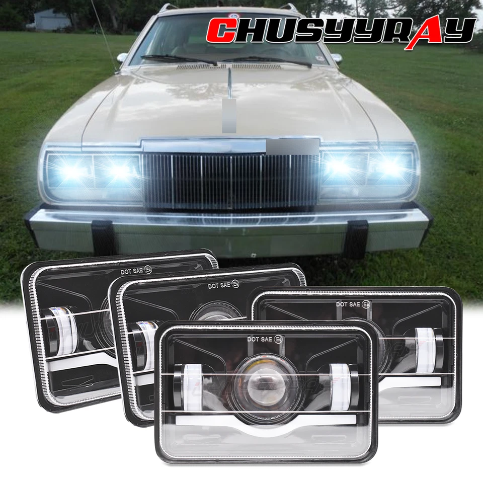 Faros LED de 4x6 pulgadas haz alto/bajo 120 W aptos para AMC Eagle Concord Spirit 4 un. Foto 1 de 4