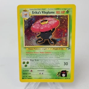 Pokemon Tcg Erika’s Vileplume 5/132 HOLO Gym Heroes LP - Picture 1 of 22
