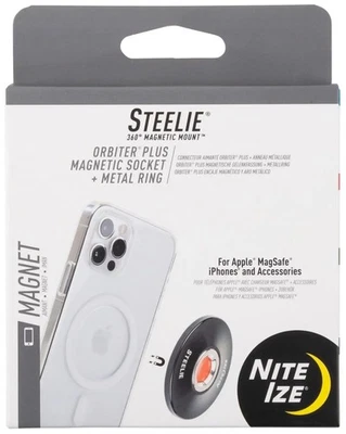 Nite Ize Steelie 360° Magnetic Mount Orbiter Plus Magnetic Socket + Metal Ring - Image 1 of 4