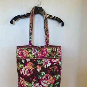 Bolso Floral Vera Bradley - Marrón y Rosa - Imagen 1 de 9