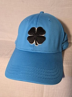 Teal & Black Clover Fitted Golf Hat Live Lucky Cap Memory Fit  L/XL Flex Fit - Image 1 of 4