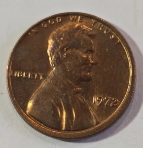 1972 Lincoln Penny No Mint Mark , Double Rim Error, Philadelphia Mint-No Mint... - Picture 1 of 2