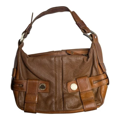 Michael Kors Harness Brown Tan Pebbled Leather It Girl Mini Y2K Shoulder Bag - Image 1 of 4