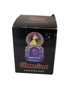 Globo de nieve musical de Disney La Bella y la Bestia The Smash Hit Broadway en caja - Imagen 1 de 11