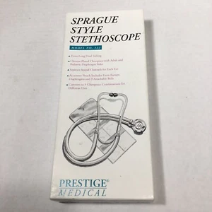 Sprague Style Stethoscope, Prestige Medical, Model #122 New w/box Dark Burgundy - Picture 1 of 6