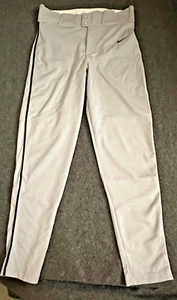 New Nike Vapor Select Piped Baseball Pants BQ6435-052 Mens Grey/Nvy SM B25 - Picture 1 of 4