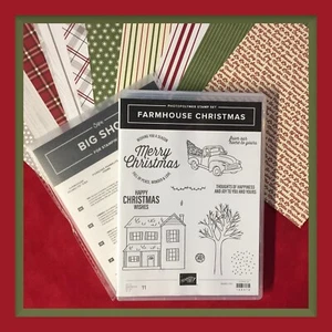 Stampin' Up! FARMHOUSE CHRISTMAS Stamp Set, DIES & FESTIVE FARM DSP ***NEW*** - Picture 1 of 23