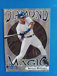 1999 FLEER TRADITION BERNIE WILLIAMS #14 DIAMOND MAGIC INSERT NEW YORK YANKEES - Picture 1 of 3