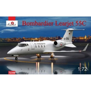 Amodel 72348 Plastic model airplane kit Scale 1:72 Bombardier Learjet 55C - Picture 1 of 24