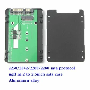 sata protocol ngff m.2 to 2.5 inch sata interface 7mm aluminum alloy hdd case - Picture 1 of 12