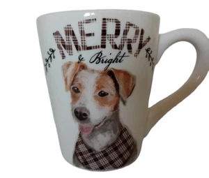 Connections Jack Russell Terrier Merry & Bright Holiday Coffee Mug - Picture 1 of 11