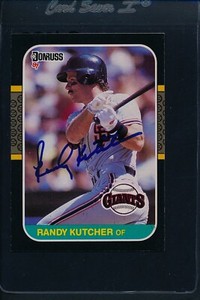 1987 Donruss #547 Randy Kutcher Giants Signed Auto *24239