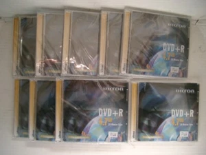 9x ULTRON DVD+R 4,7 GB - 120 Min 4X Speed Video in Hülle – OVP Speichermedien - Afbeelding 1 van 3