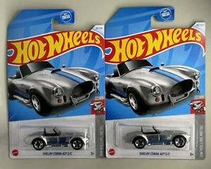 2024 Hot Wheels Shelby Cobra 427 S/C HW Rolling Metal "L" Case "ZAMAC" Lot of 2 - Picture 1 of 19