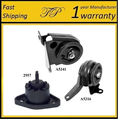 3 piezas motor delantero y montaje de transmisión apto para Chevrolet S10 1998-2003, GMC Sonoma 2,2 L Foto 1 de 4