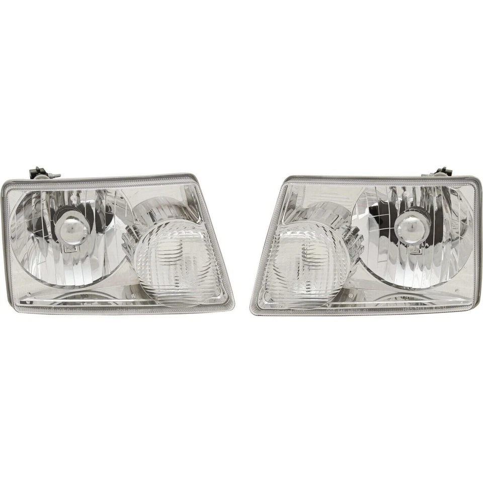 For 2001-2011 FORD RANGER Headlights Headlamps Left & Right Side Set of 2 - Image 1 of 4