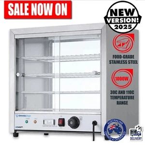 Food Warmer Pie Hot Display Showcase Cabinet Stainless Steel Devanti Commercial - Picture 1 of 10