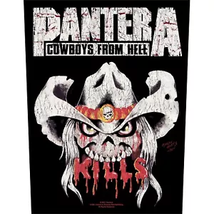 PANTERA BACK PATCH: KILLS / COWBOYS FROM HELL: album Official Licence Merch gift - Foto 1 di 6