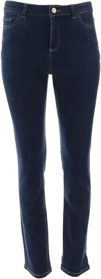 LOGO Lori Goldstein Straight Leg Pinstriped Jean Light Wash 20W NWOT (252) - Image 1 of 4