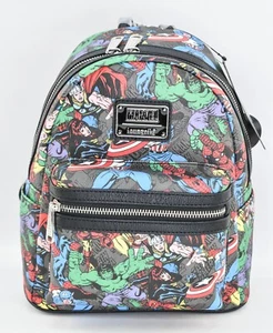 Marvel Collectible Loungefly Comic Book Character All-Over Print Mini Backpack - Picture 1 of 5