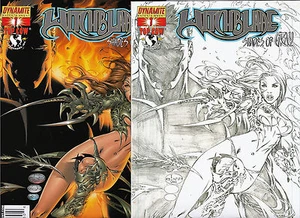 Witchblade Shades of Gray 1 Black White Sketch Variant NMMT 1B VF Dynamite E-Bas - Picture 1 of 5
