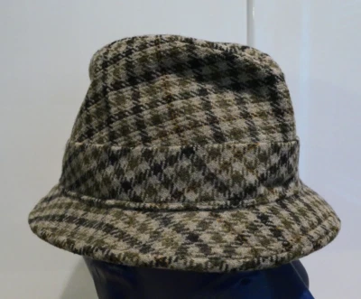 Biltmore Canada Custom Tailored Gray Walking Hat w Feather Wool Size 6 3/4 - Image 1 of 4