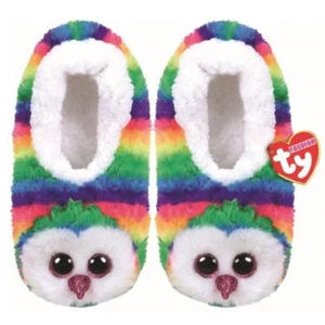 Ty Owen Owl 8.125"L (unstretched 7.5") Fashion Slipper Socks Kid's Medium (1-3) - Picture 1 of 1