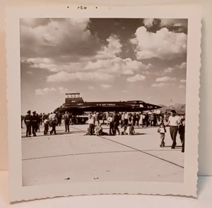 1960's Original Snapshot NASA X-15 On Display Crowd of People RRP 463 - Picture 1 of 4