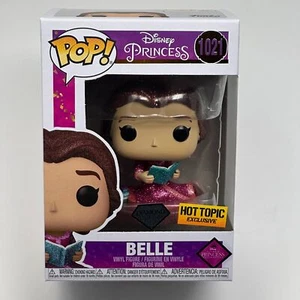 Funko Pop BELLE DIAMOND Hot Topic Exclusive Disney Princess 1021 New HIGH GRADE - Picture 1 of 7