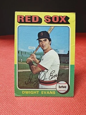 1975 Topps Baseball #255 Dwight Evans Boston Red Sox - Image 1 of 2