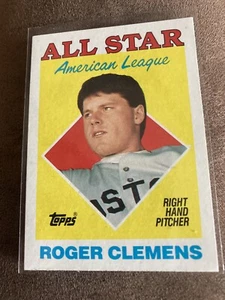 1987 Topps Roger Clemens Karte 394 Original Near Mint MLB Baseball Hergestellt in den USA - Bild 1 von 2