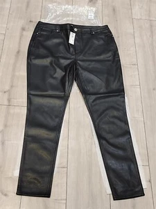 River Island black dynty diva winter ethnic pant size 16R EUR 42R - Picture 1 of 12